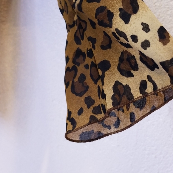 Allison Taylor Animal Print Blouse Size S (M6969) - Picture 5 of 6